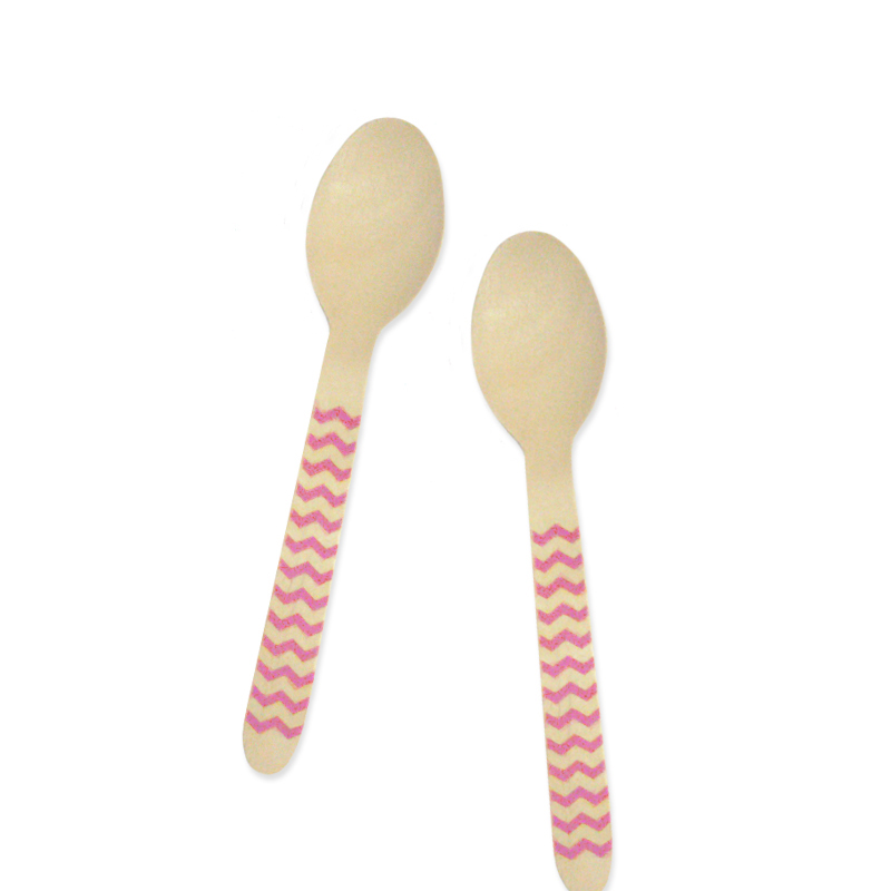 Spoon - Chevron Fuschia